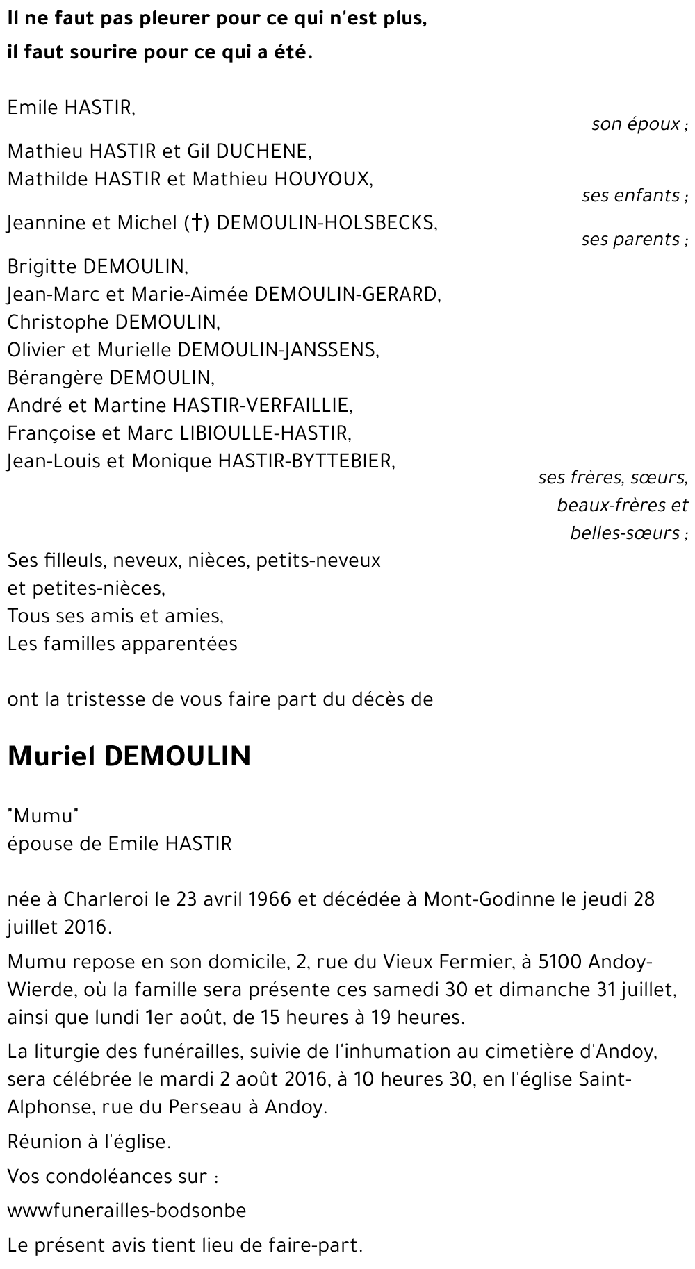 Muriel DEMOULIN