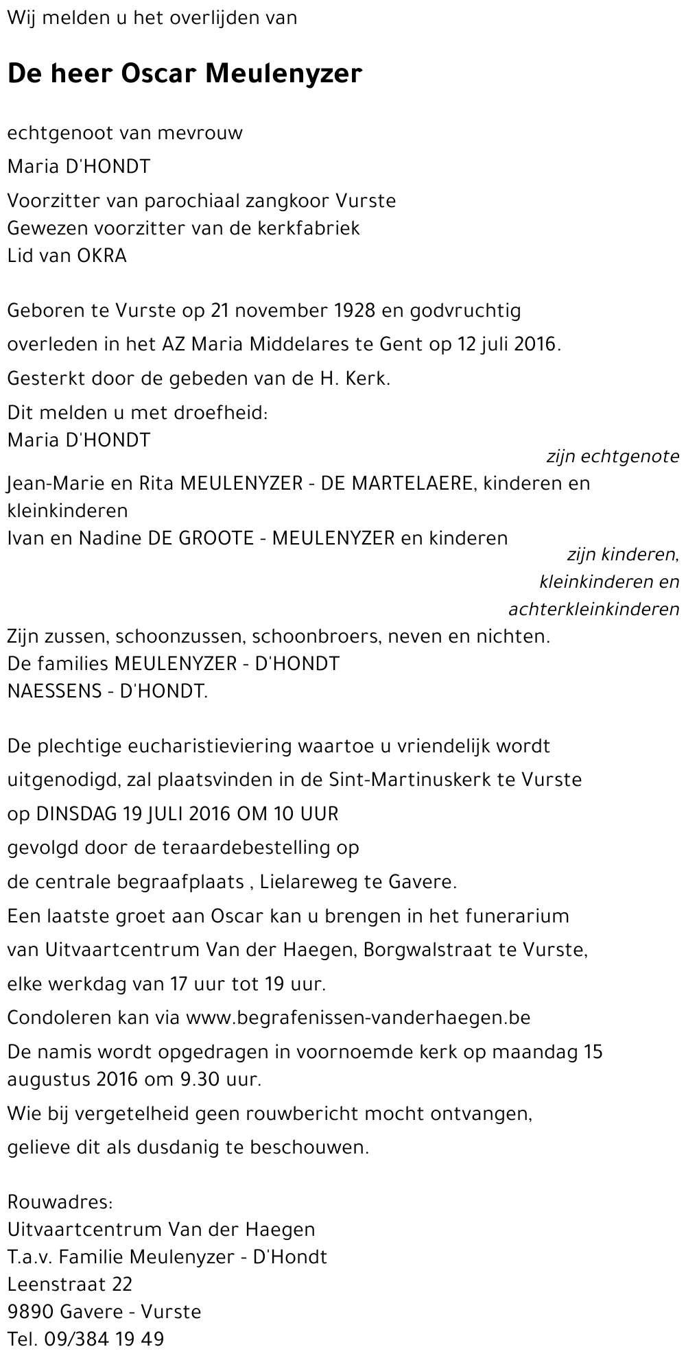 Oscar Meulenyzer