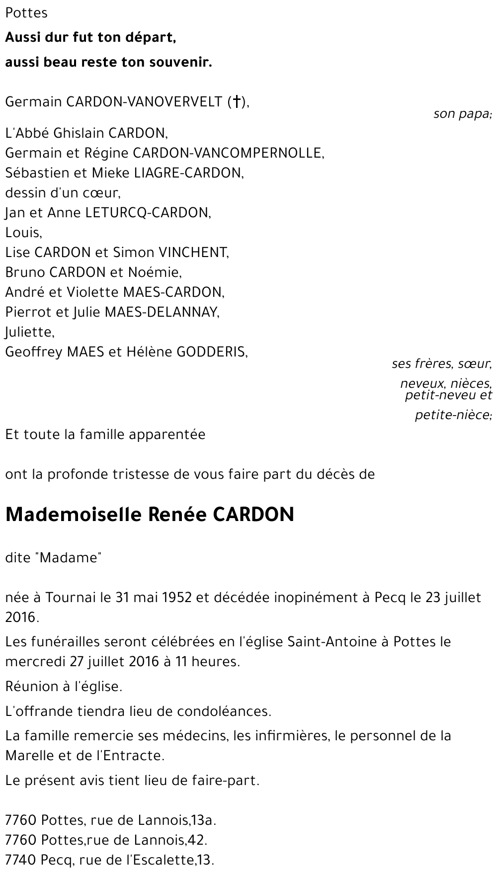 Renée CARDON