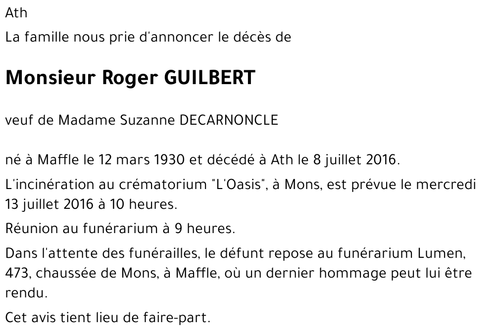 Roger GUILBERT