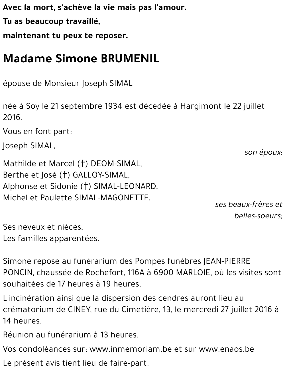 Simone BRUMENIL