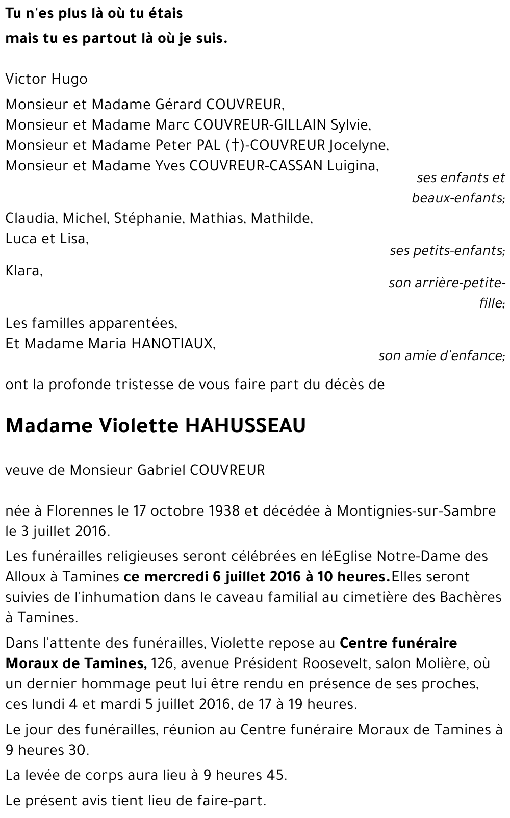 Violette HAHUSSEAU