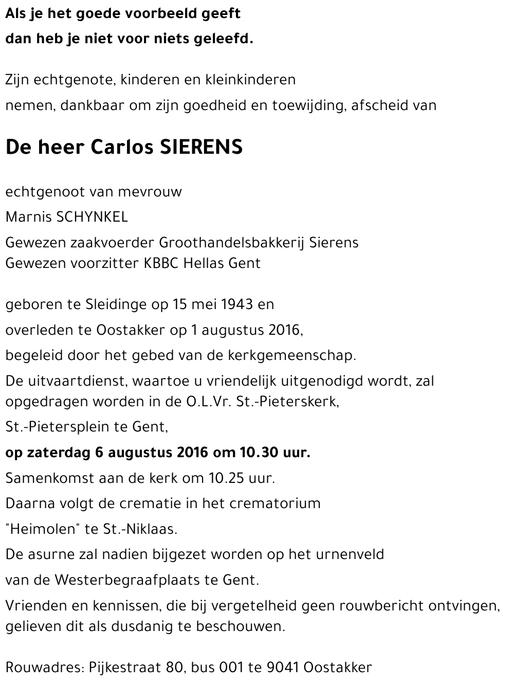 Carlos SIERENS