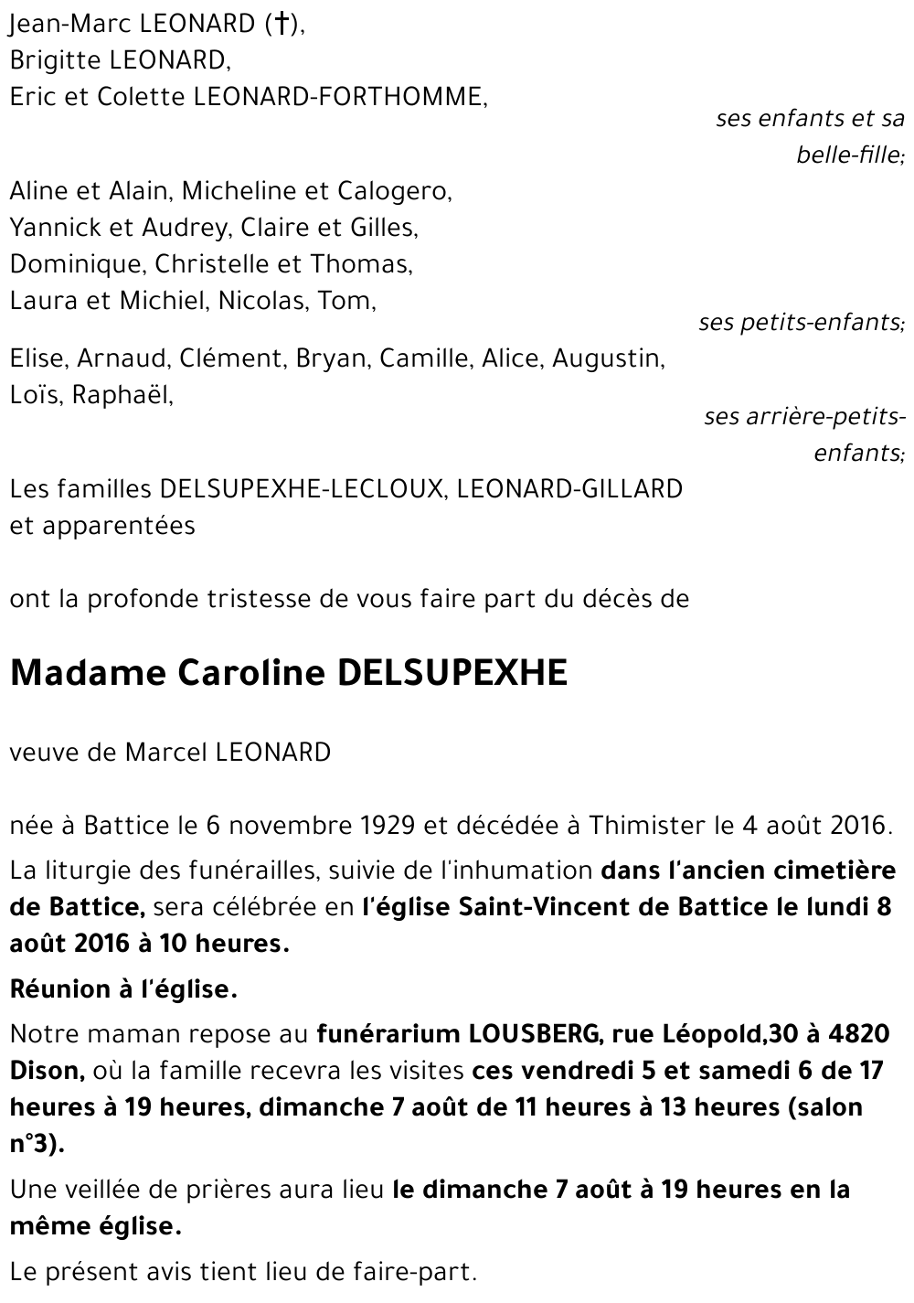 Caroline DELSUPEXHE