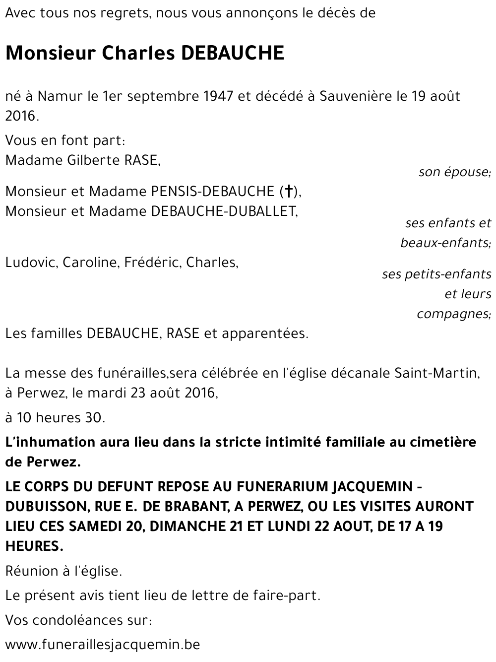 Charles DEBAUCHE