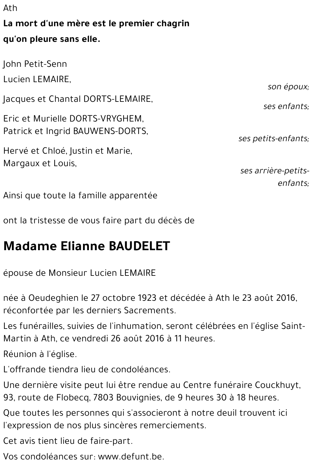 Elianne BAUDELET