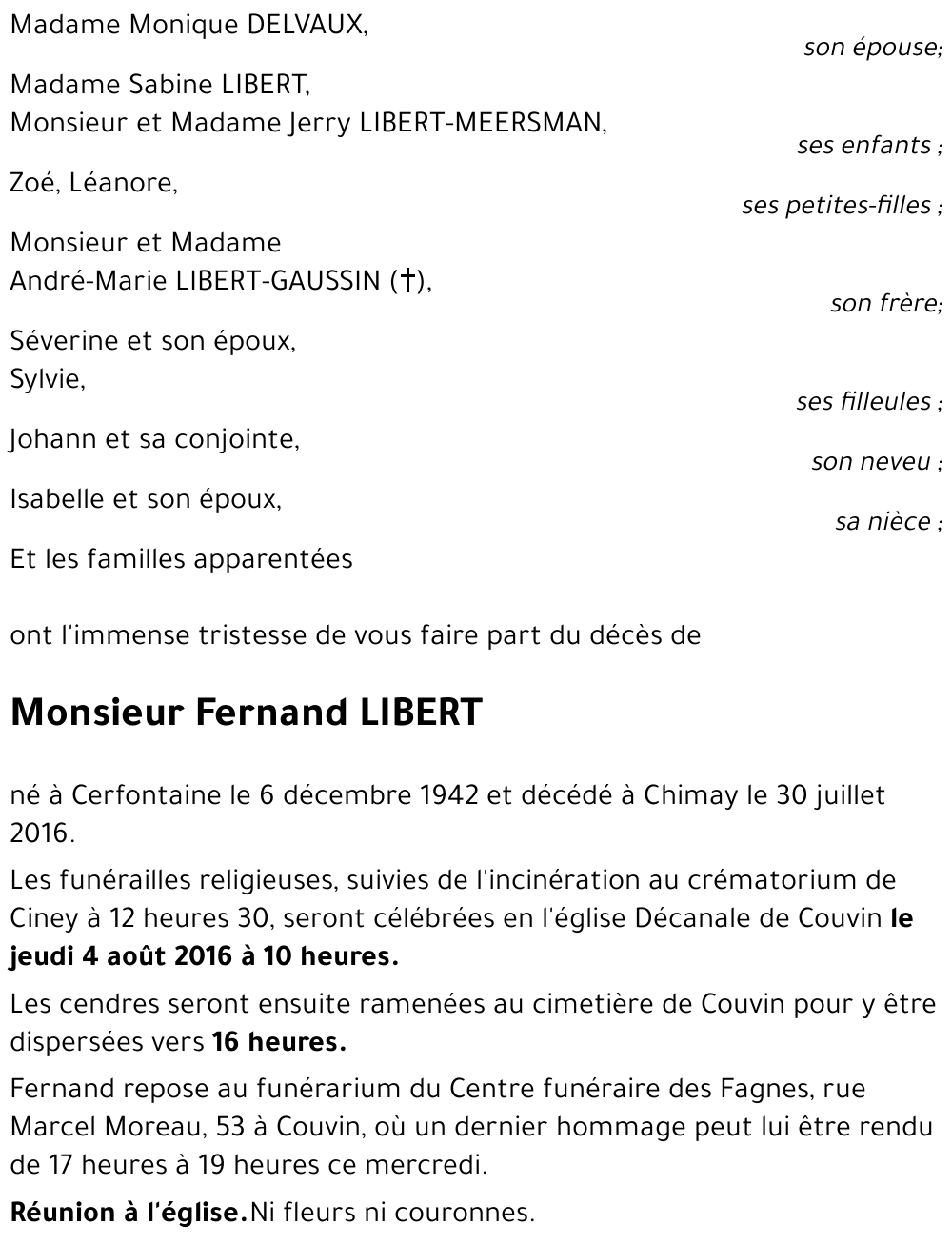 Fernand LIBERT