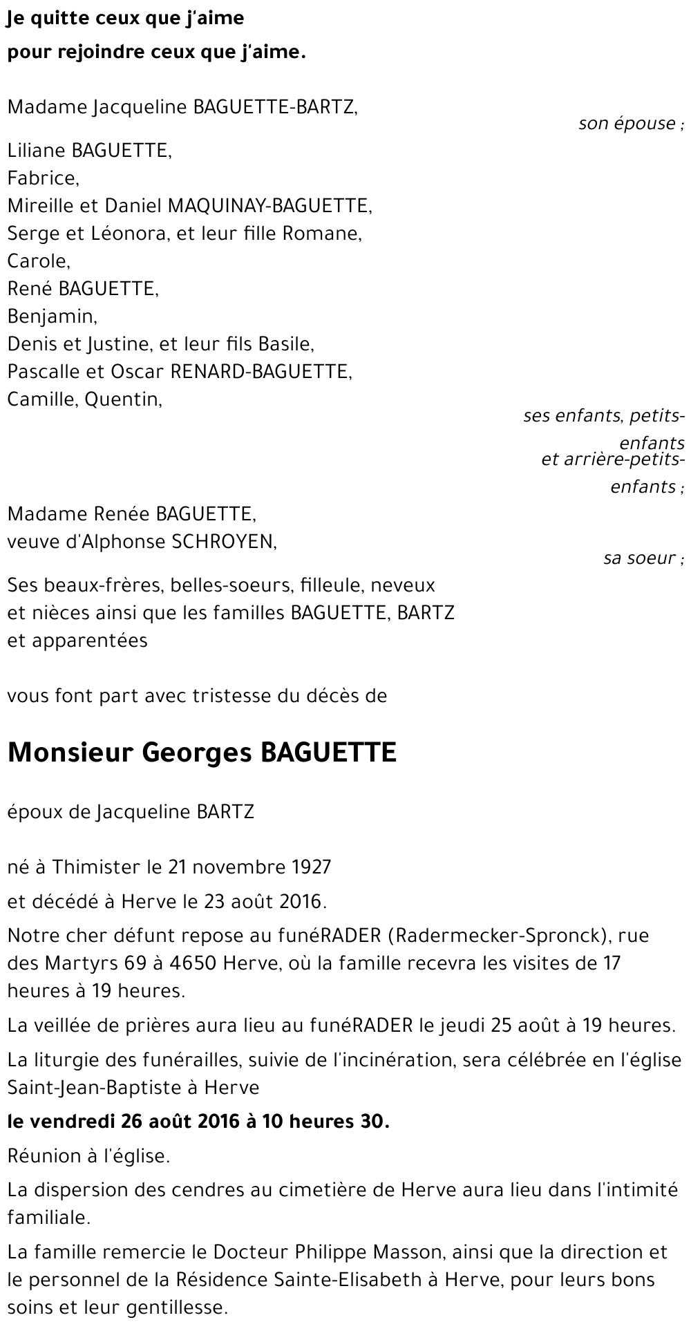 Georges BAGUETTE