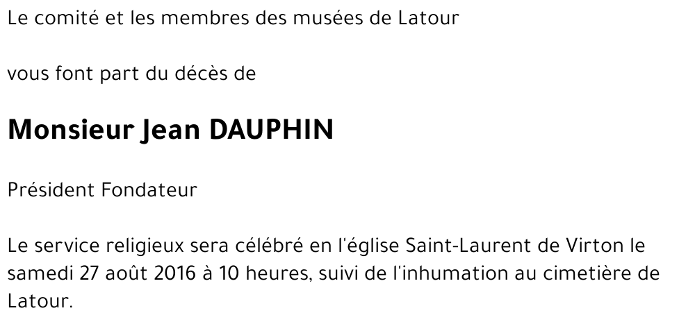 Jean DAUPHIN 