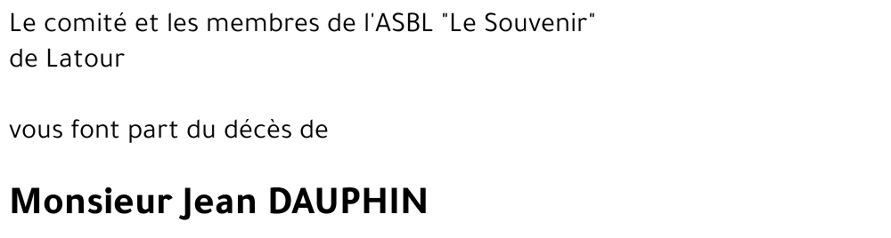 Jean DAUPHIN 