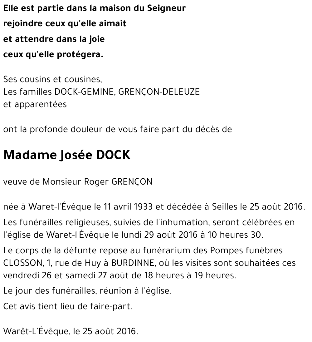 Josée DOCK