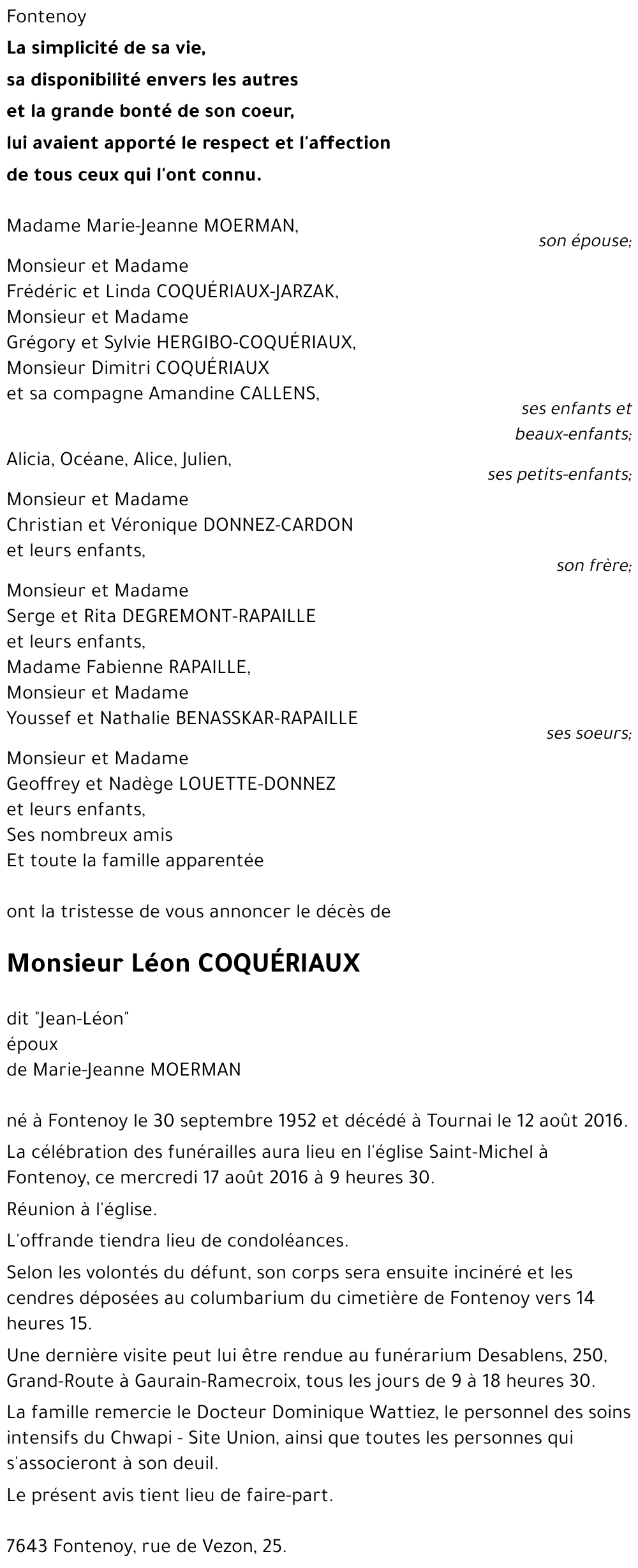 Léon COQUÉRIAUX
