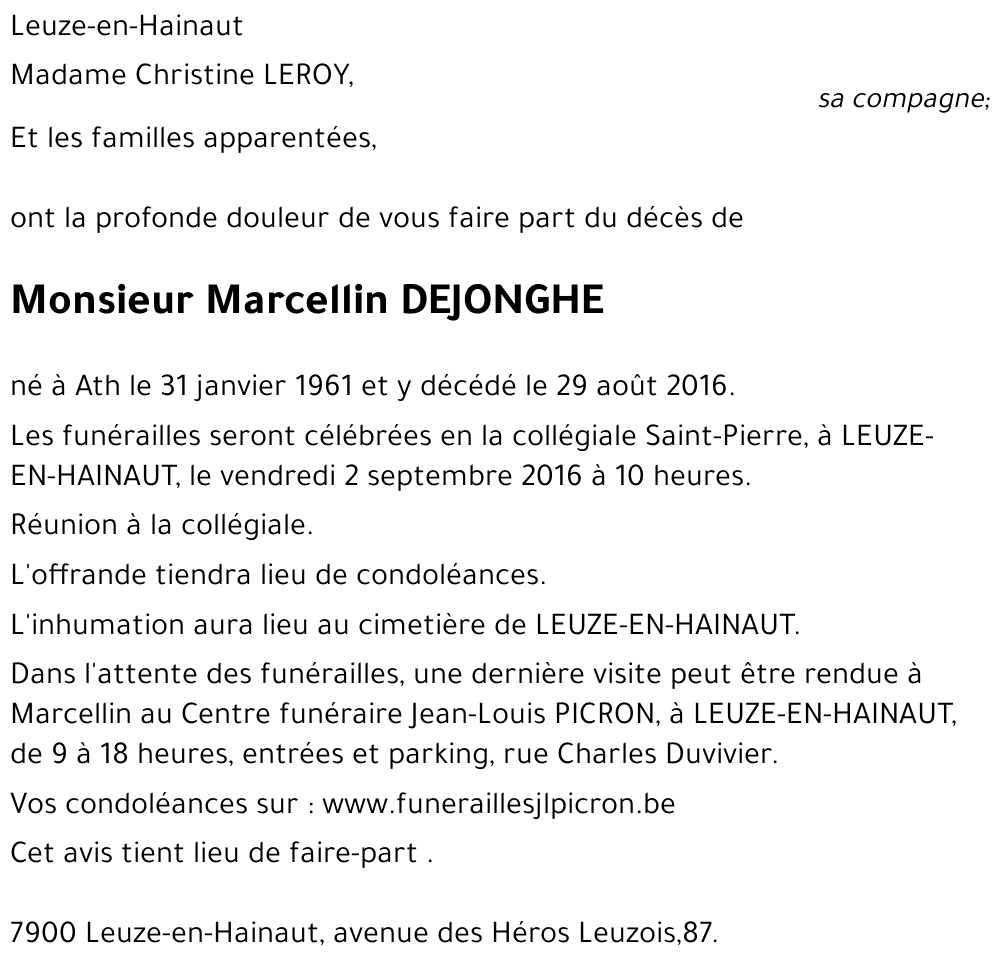 Marcellin DEJONGHE
