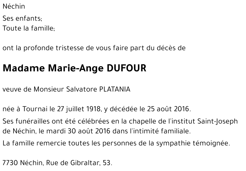Marie-Ange DUFOUR