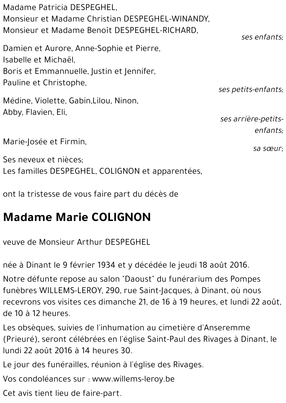 Marie COLIGNON