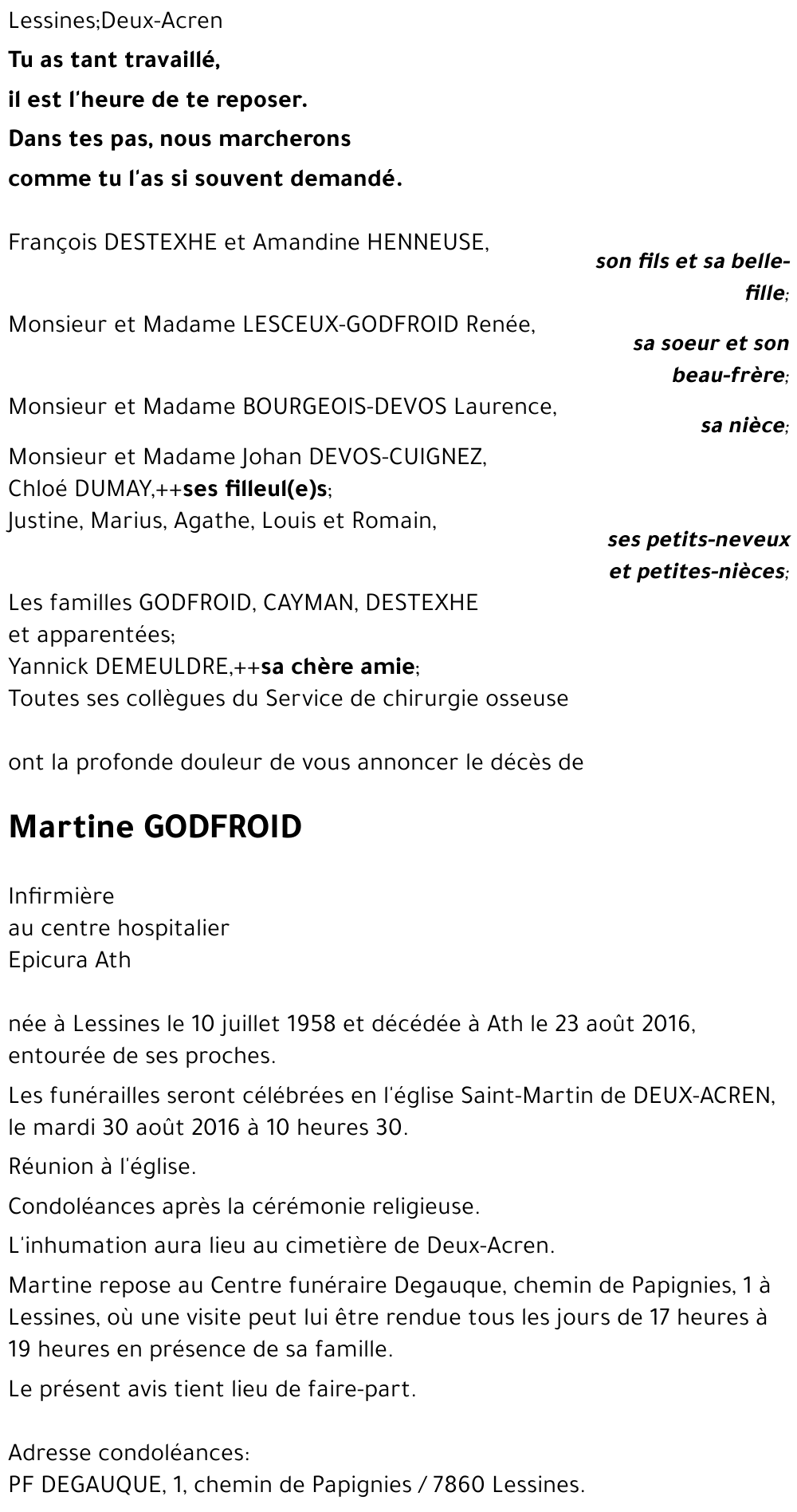 Martine GODFROID