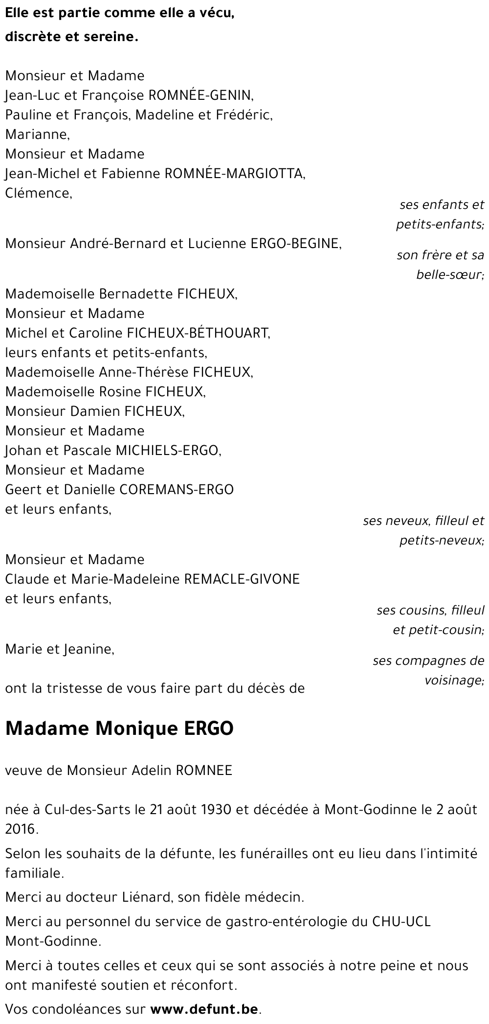 Monique ERGO