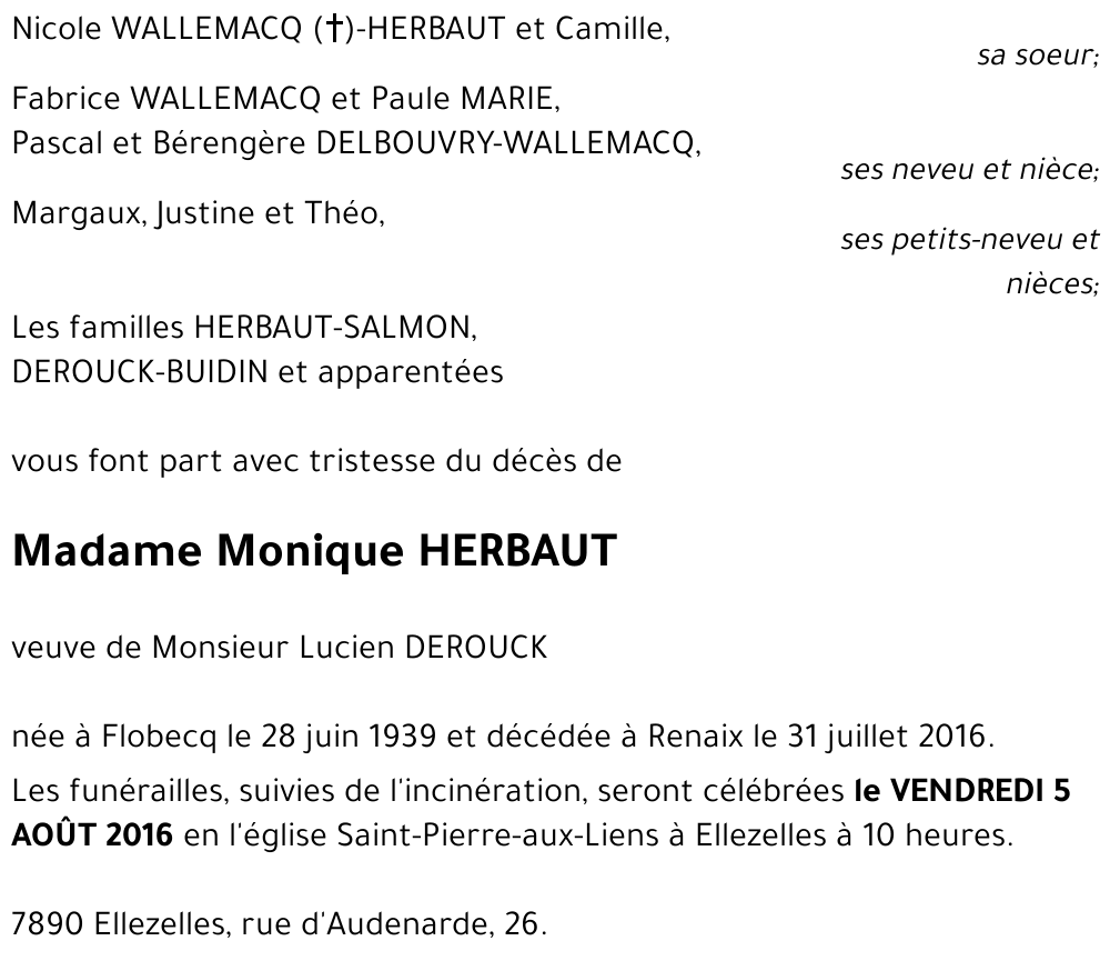 Monique HERBAUT