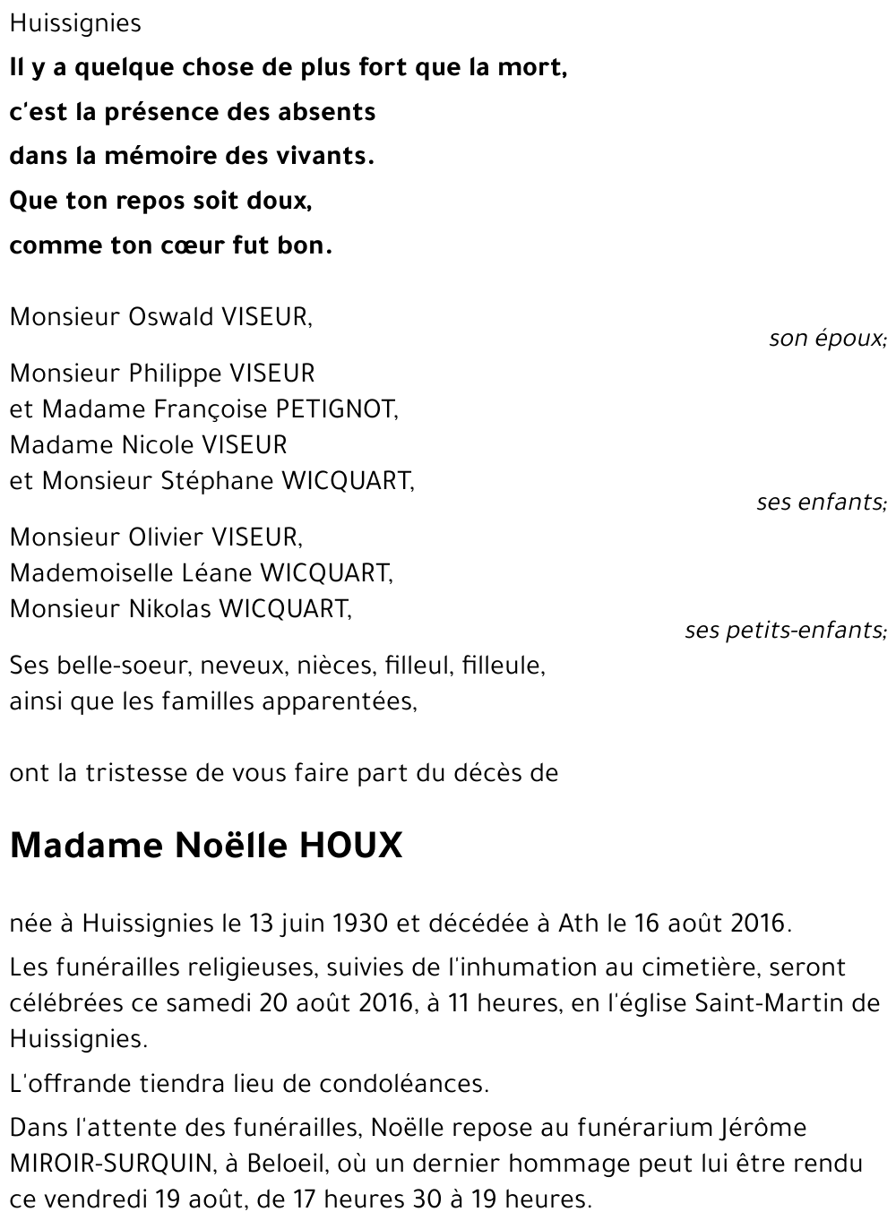 Noëlle HOUX