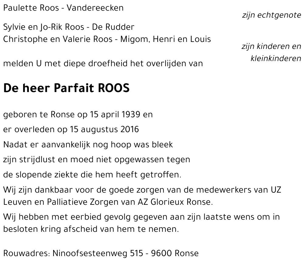 Parfait ROOS