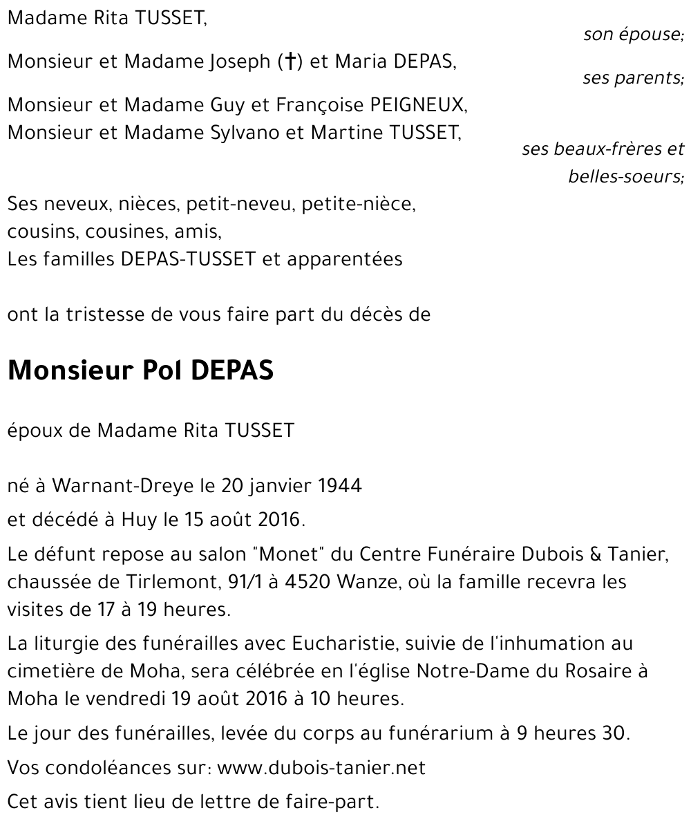 Pol DEPAS