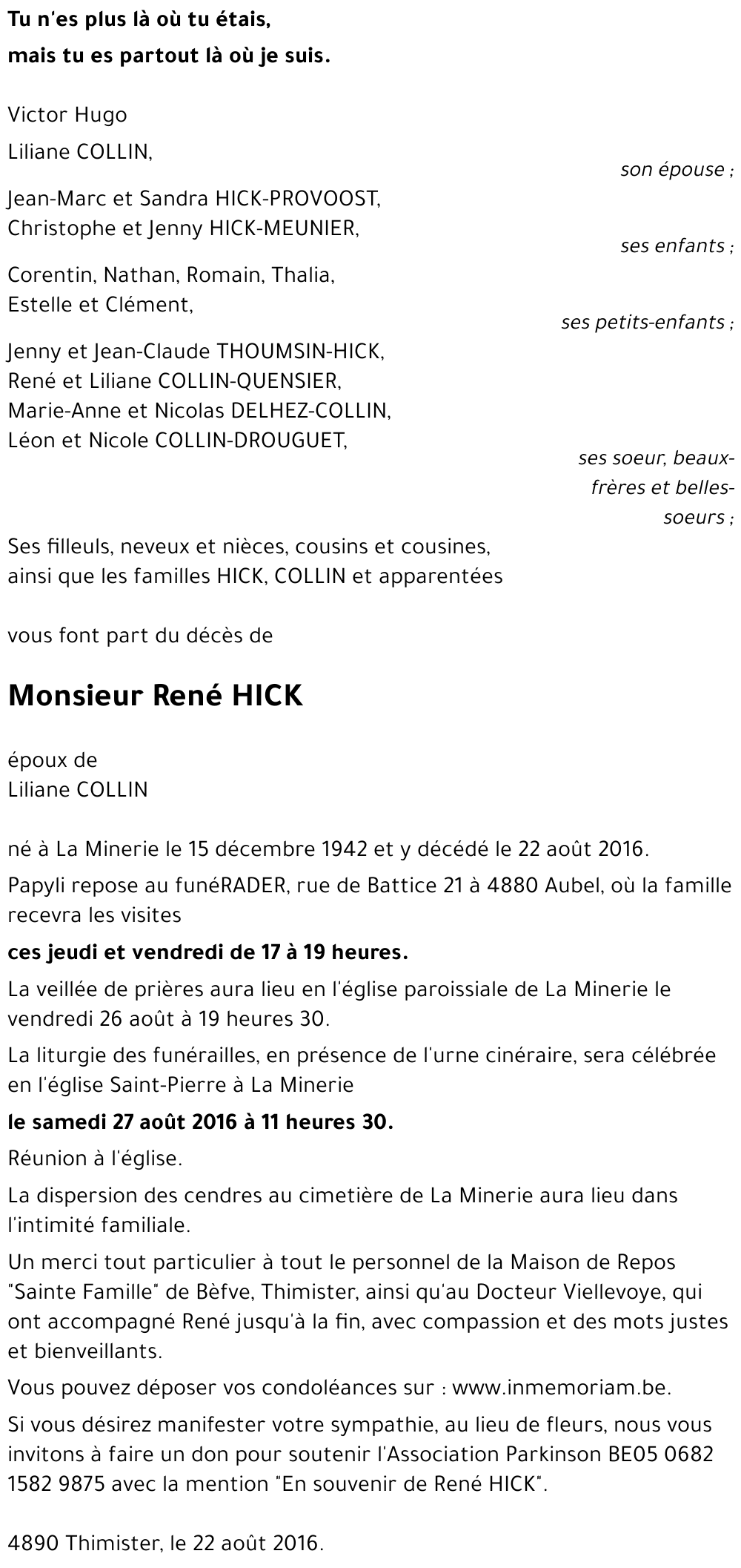 René HICK