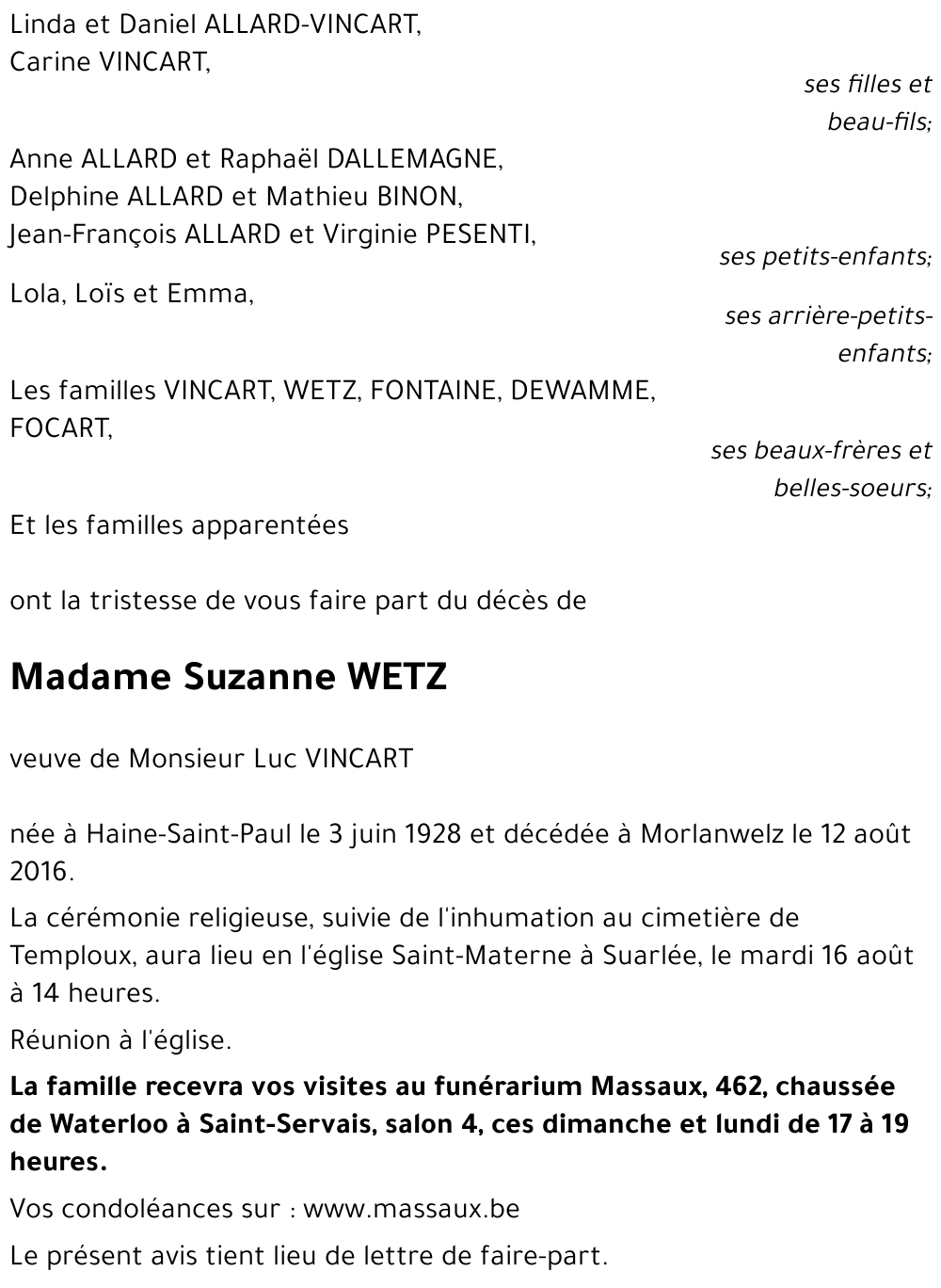 Suzanne WETZ
