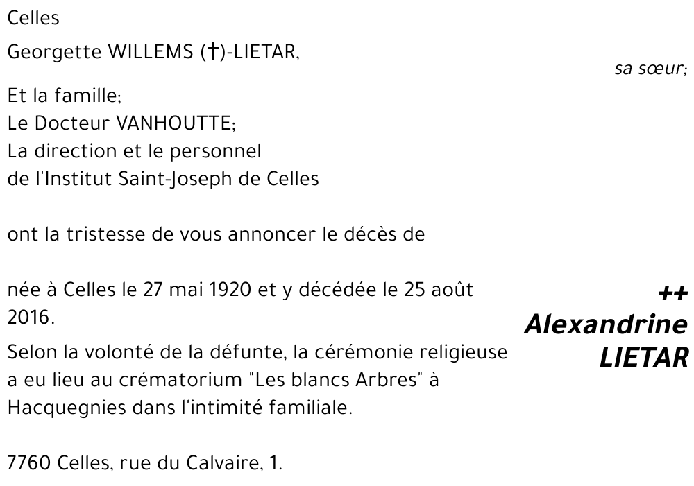 Alexandrine LIETAR