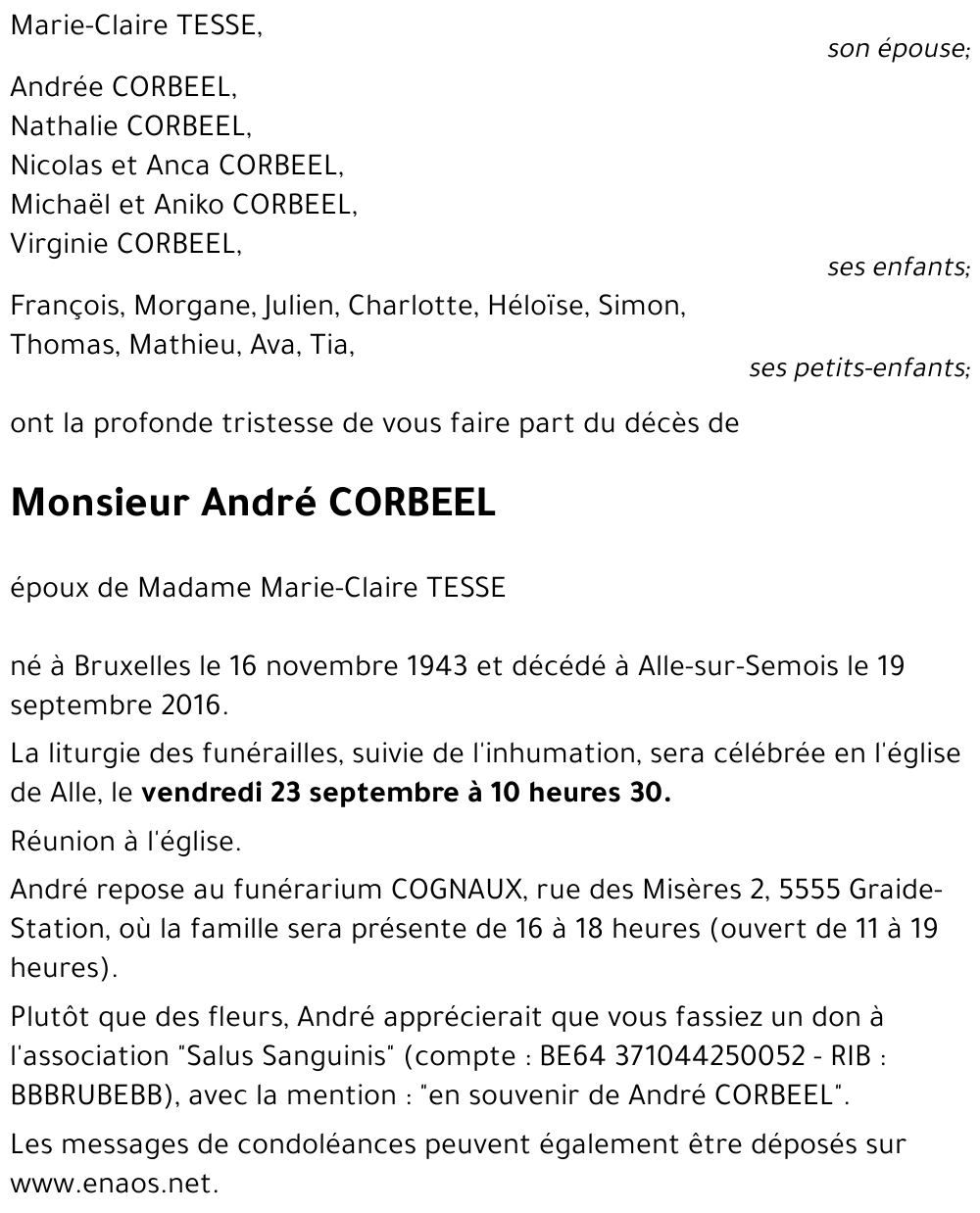 André CORBEEL