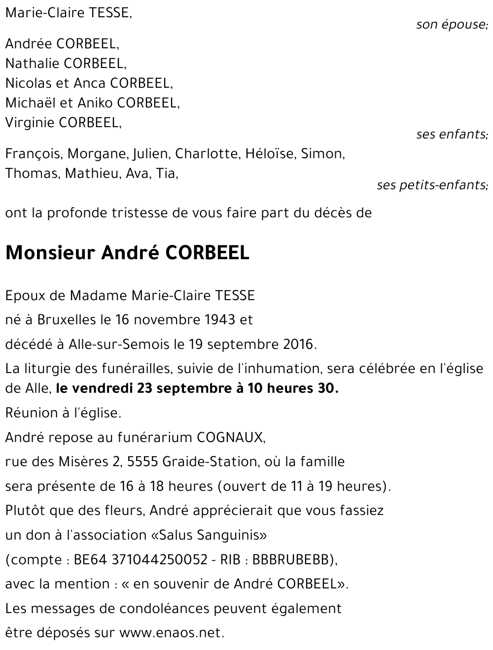 André CORBEEL