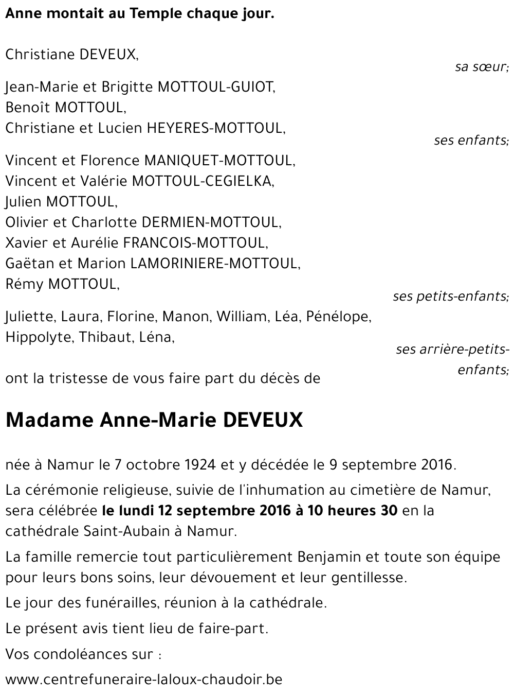 Anne-Marie DEVEUX