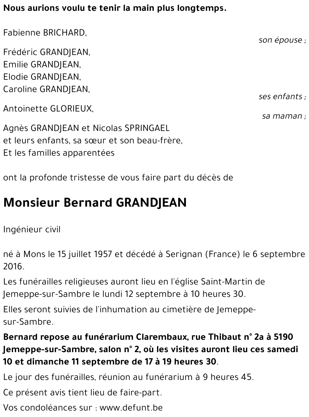 Bernard GRANDJEAN