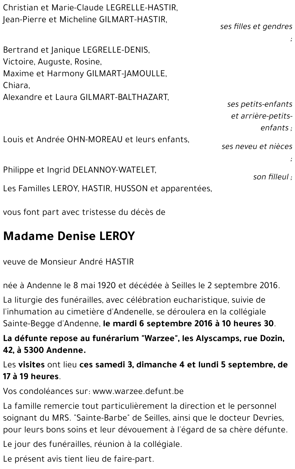 Denise LEROY