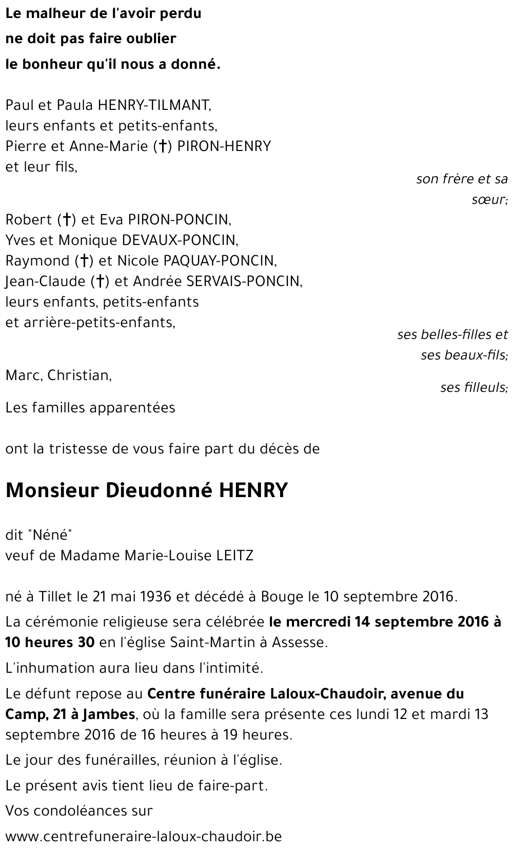 Dieudonné HENRY