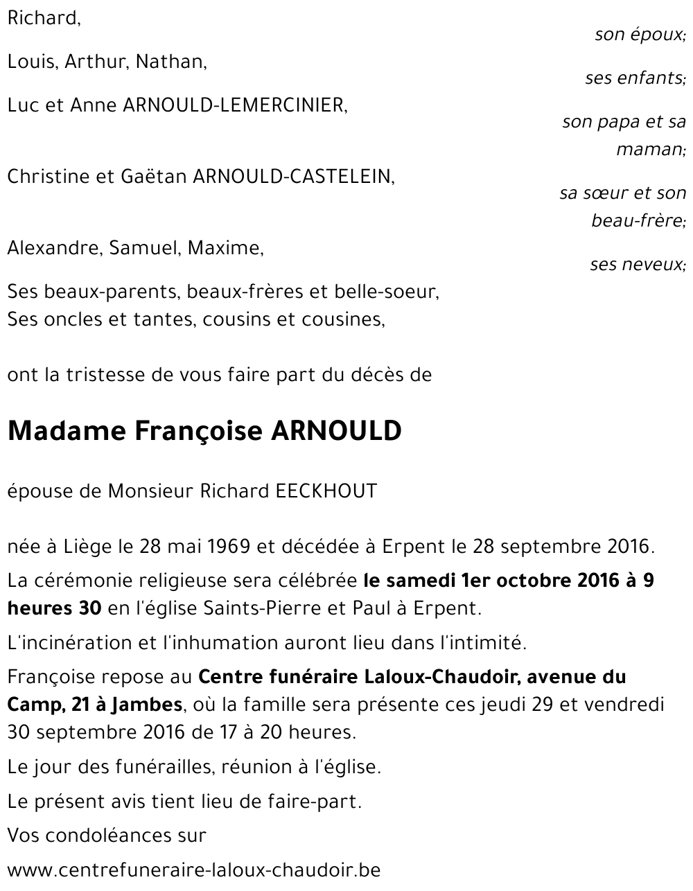 Françoise ARNOULD