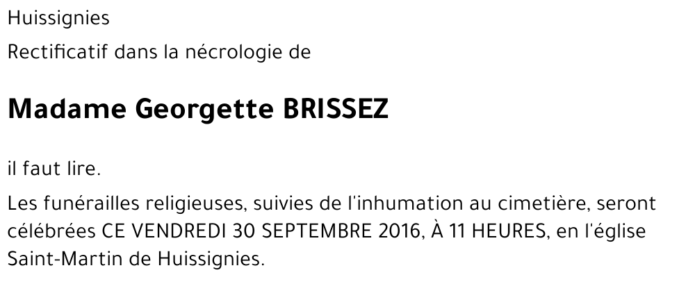 Georgette BRISSEZ