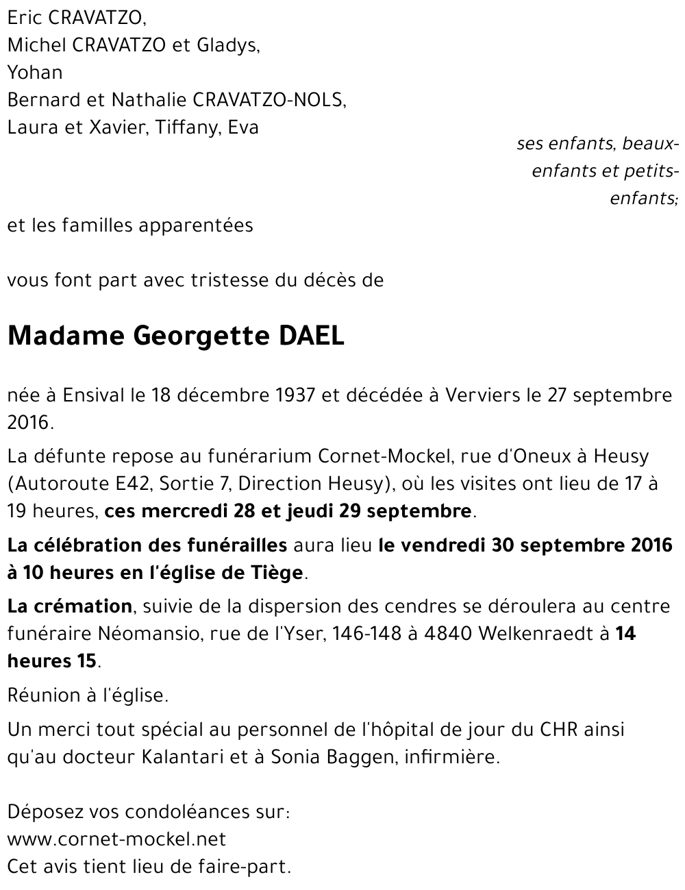 Georgette DAEL