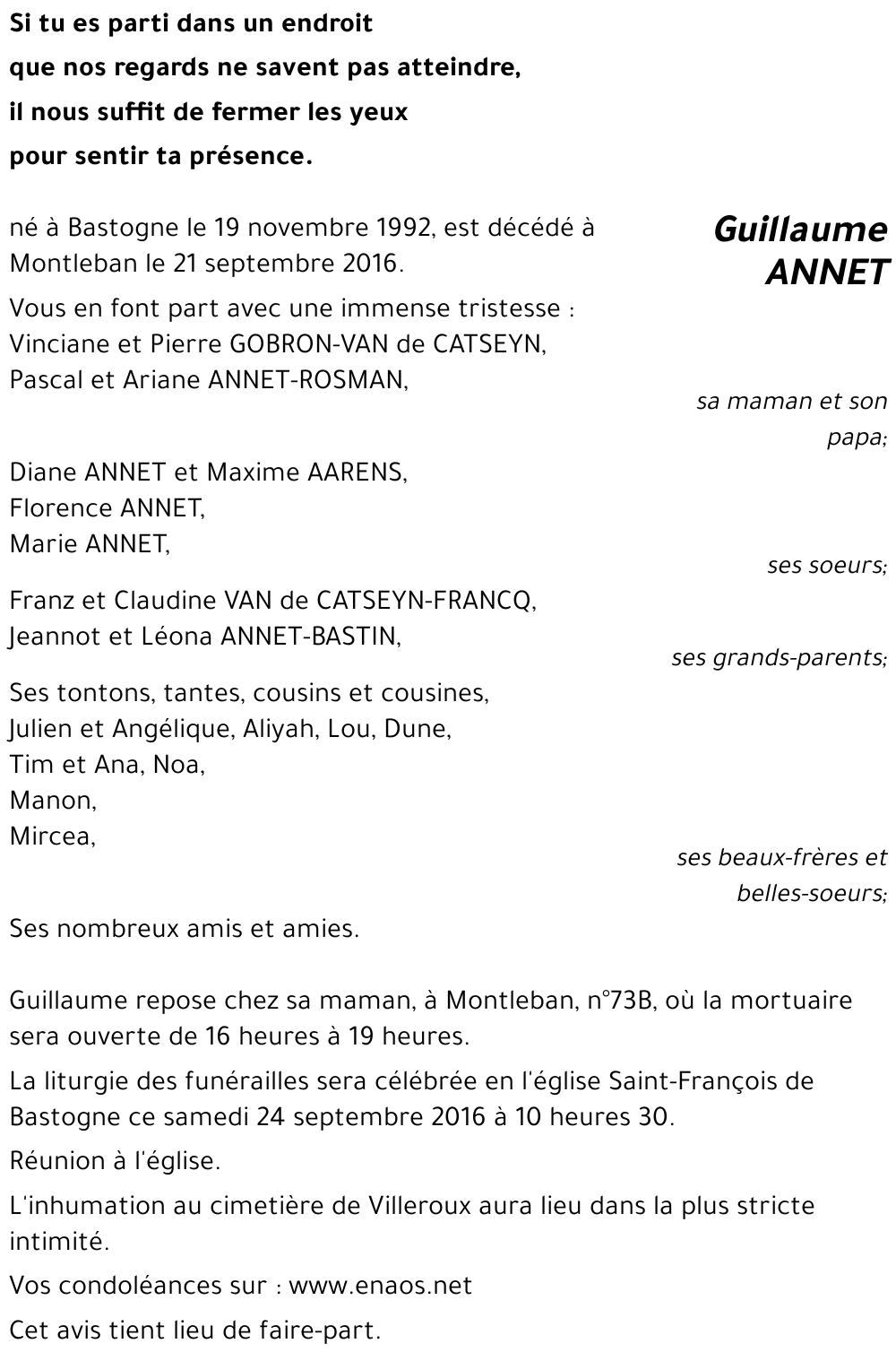 Guillaume ANNET
