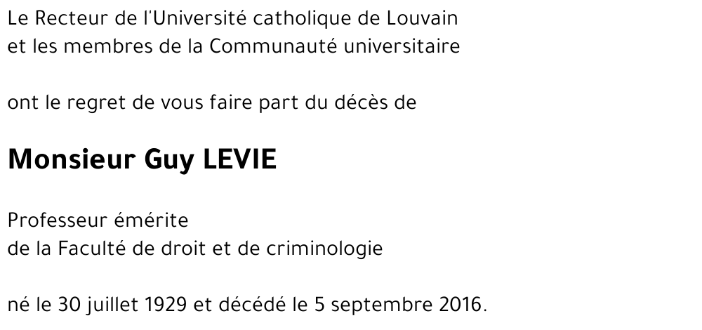 Guy LEVIE