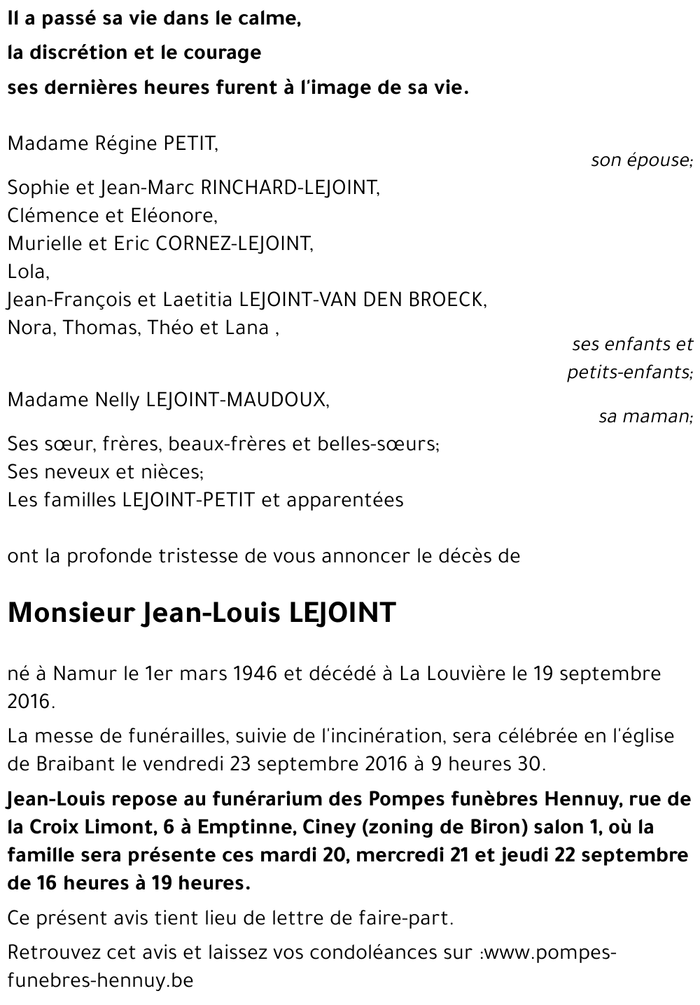 Jean-Louis LEJOINT