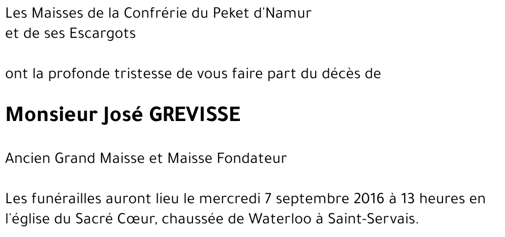 José GREVISSE