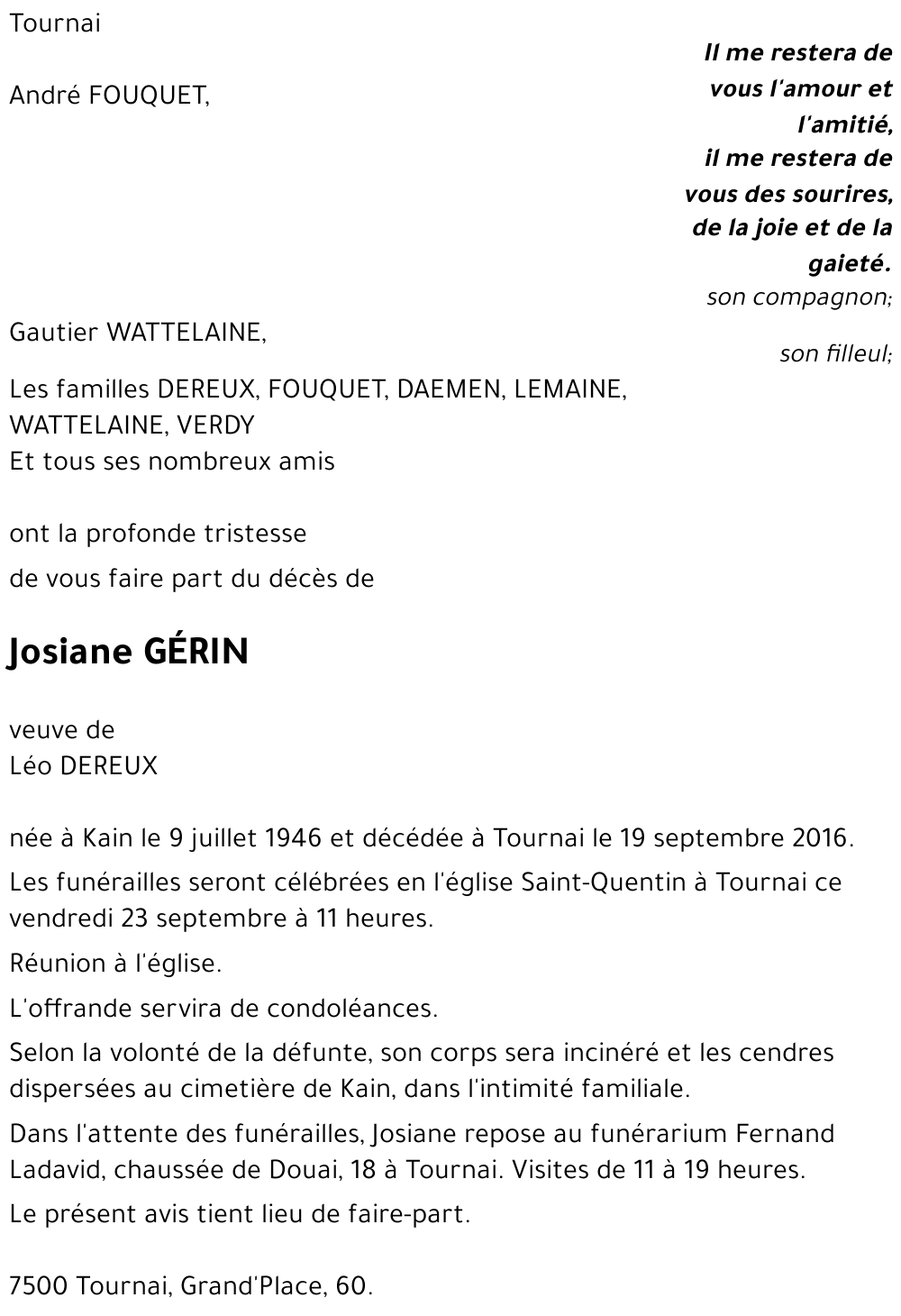 Josiane GÉRIN