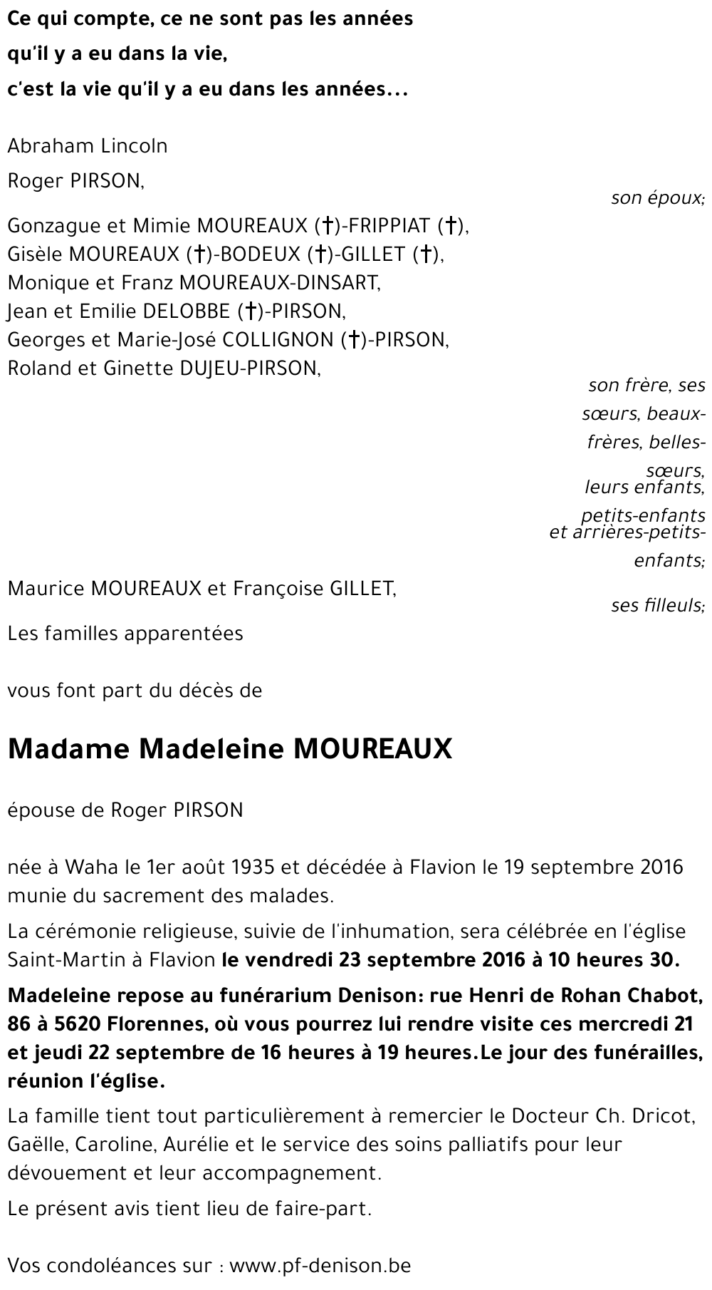 Madeleine MOUREAUX