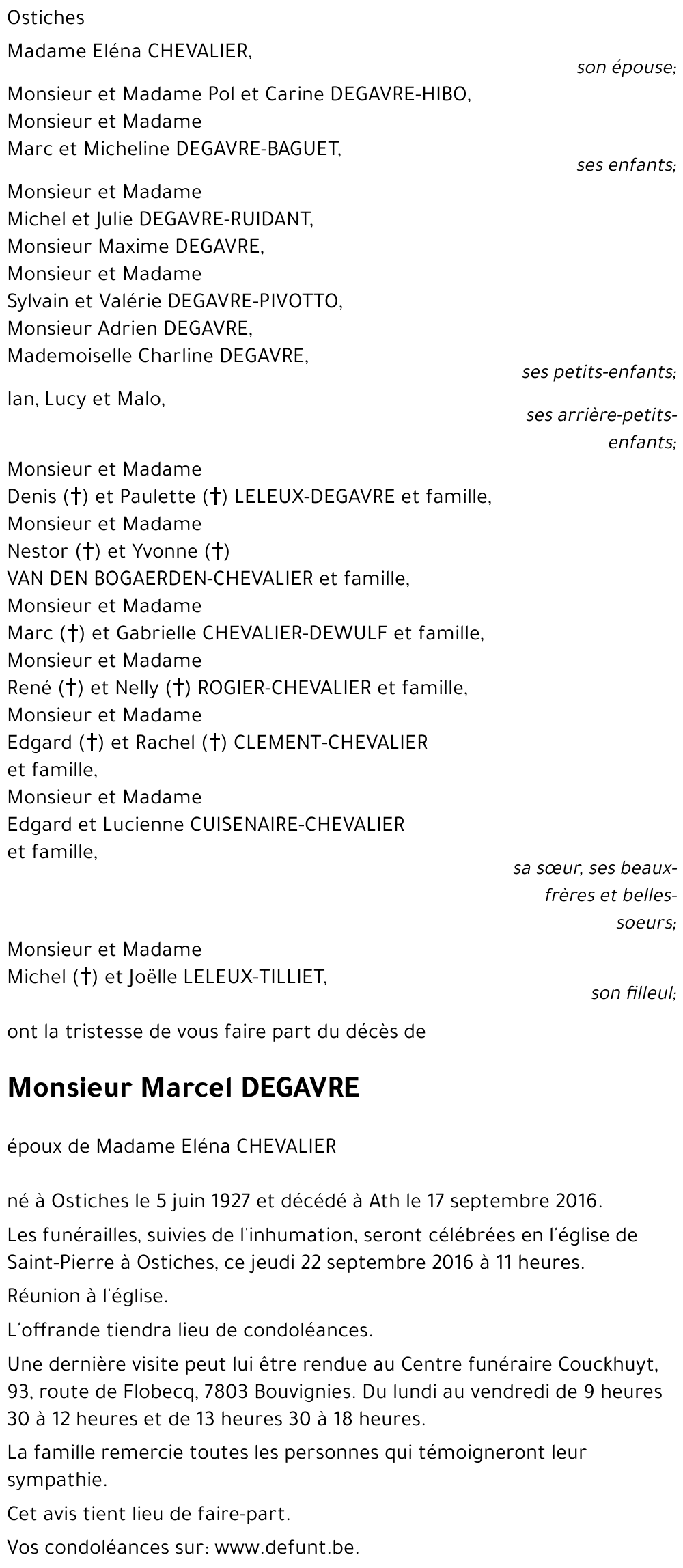 Marcel DEGAVRE