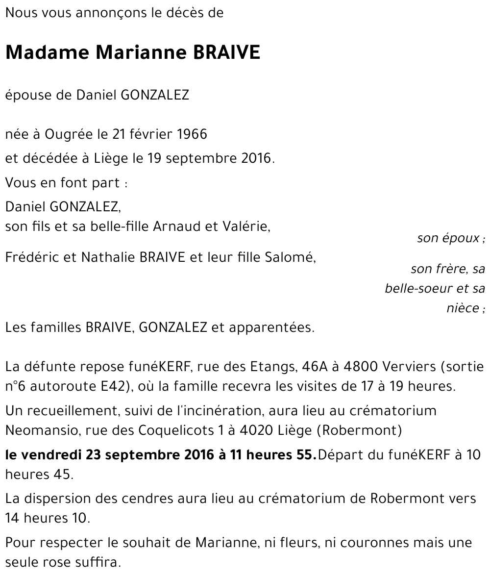 Marianne BRAIVE