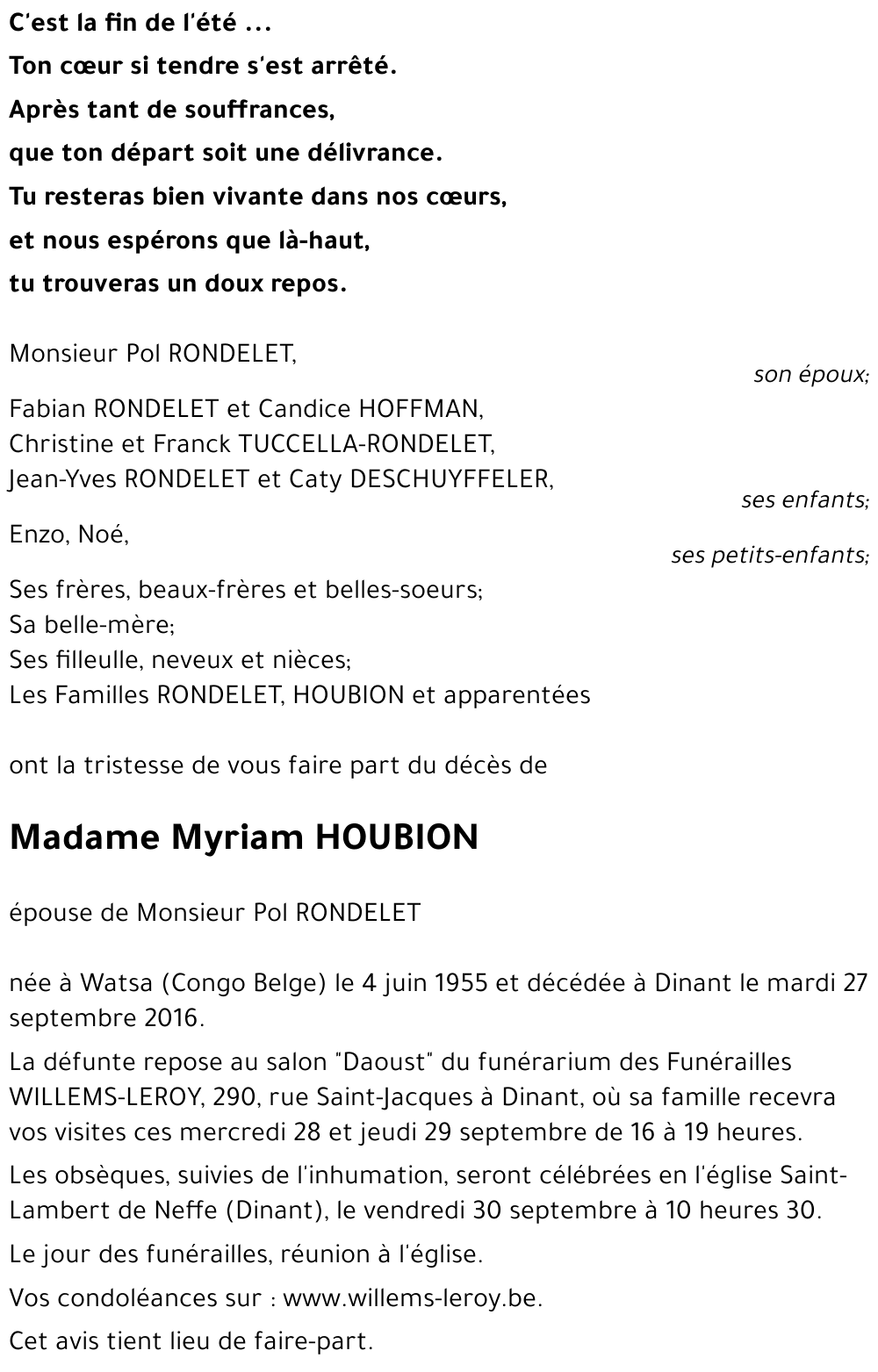 Myriam HOUBION