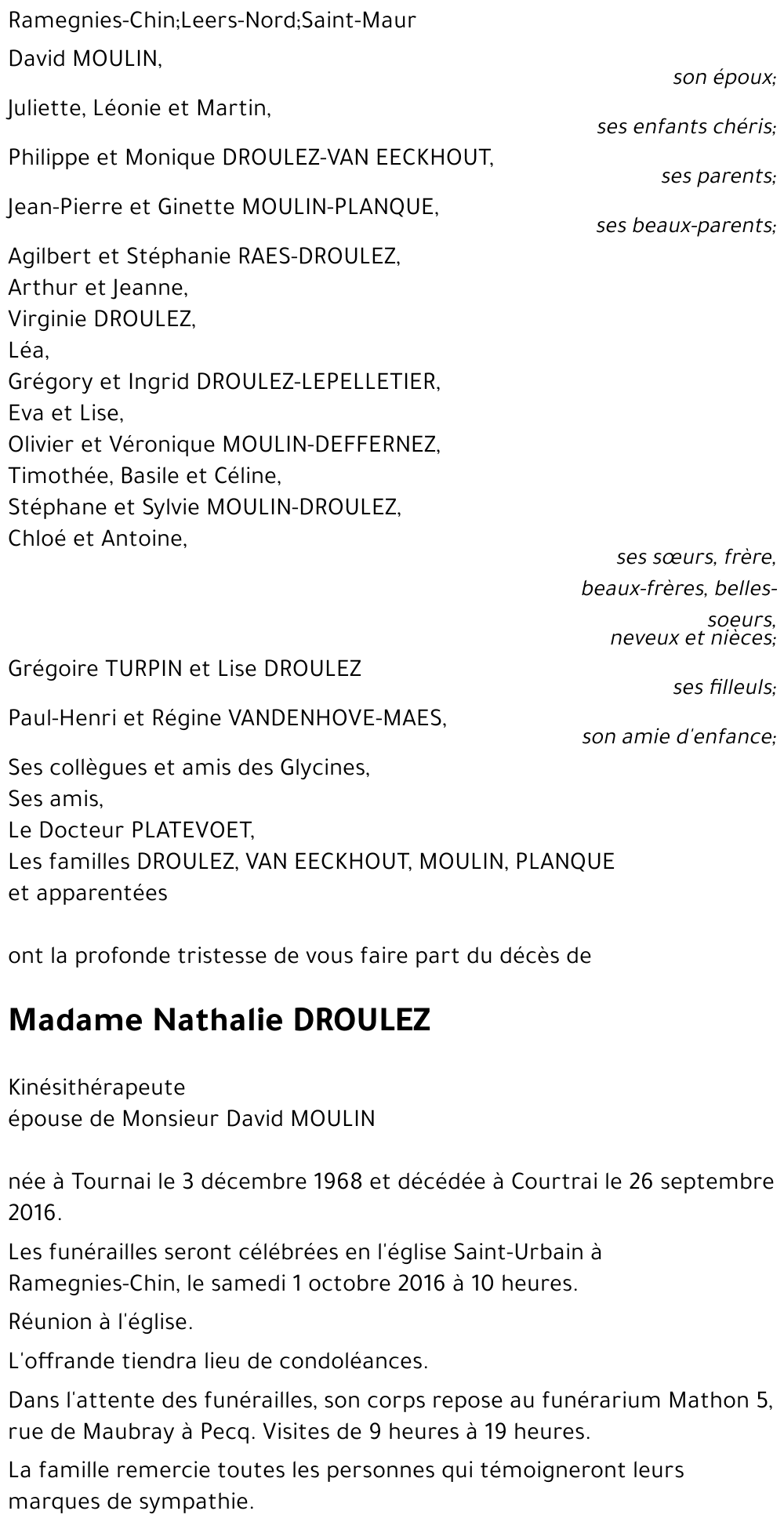 Nathalie DROULEZ