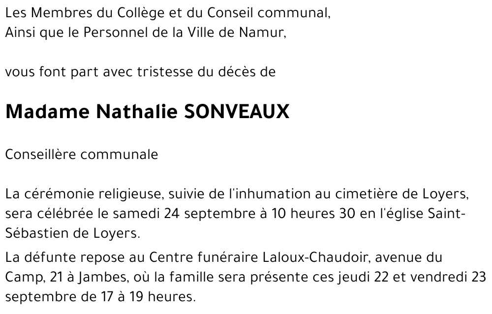 Nathalie SONVEAUX
