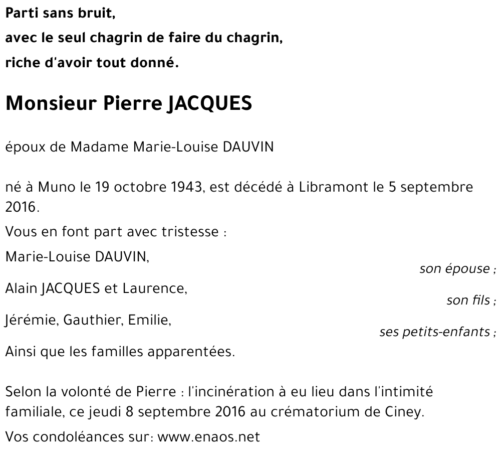 Pierre JACQUES