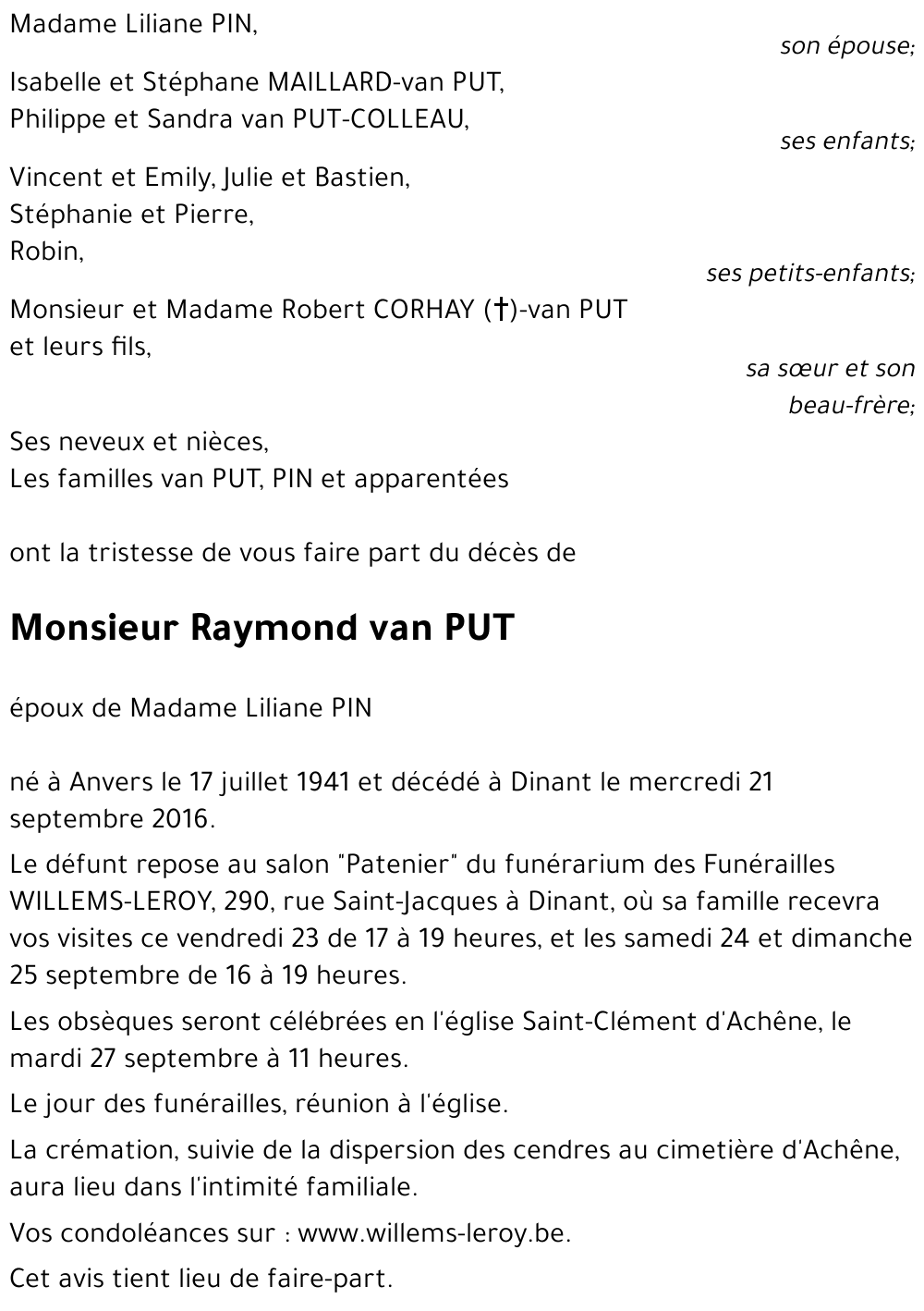 Raymond van PUT